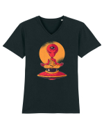 Alien Meditation Tricou mânecă scurtă guler V Bărbat Presenter