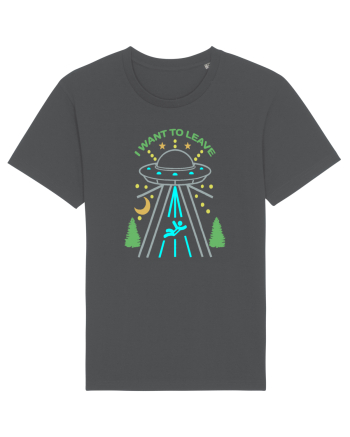 Alien UFO I Want To Leave Anthracite