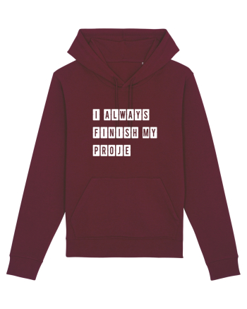 I always finish my proje Burgundy