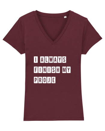I always finish my proje Burgundy
