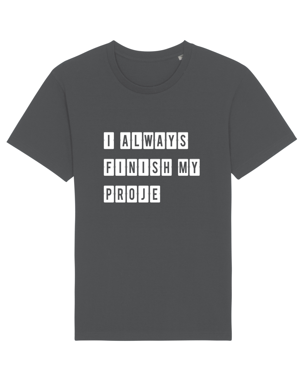 Tricou mânecă scurtă Unisex Rocker Anthracite
