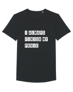 I always finish my proje Tricou mânecă scurtă guler larg Bărbat Skater