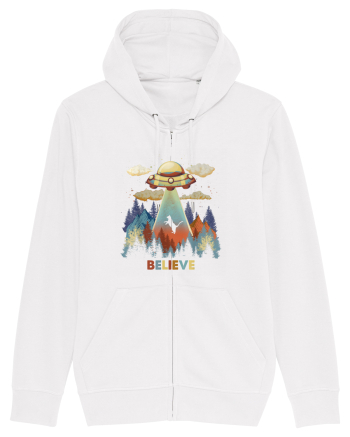 Autumn Cat Alien Abduction White