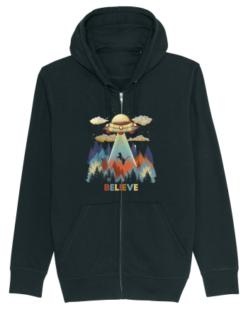 Autumn Cat Alien Abduction Black