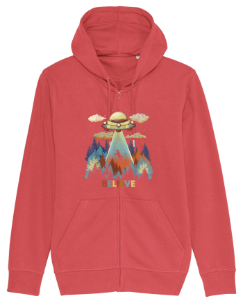 Autumn Cat Alien Abduction Carmine Red
