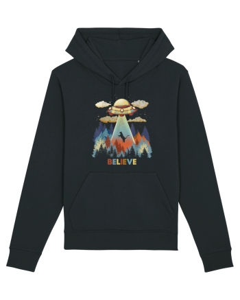 Autumn Cat Alien Abduction Black