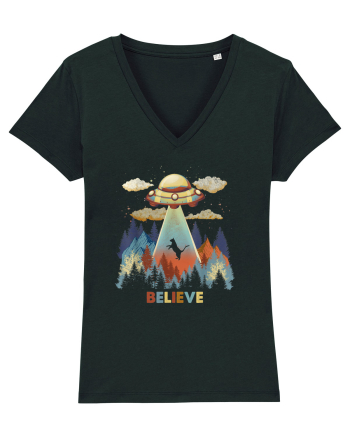 Autumn Cat Alien Abduction Black