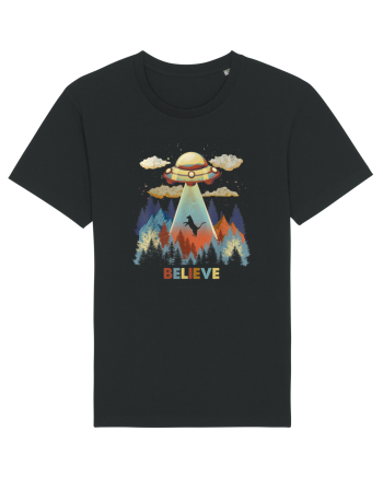 Autumn Cat Alien Abduction Black
