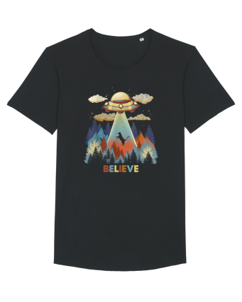 Autumn Cat Alien Abduction Black