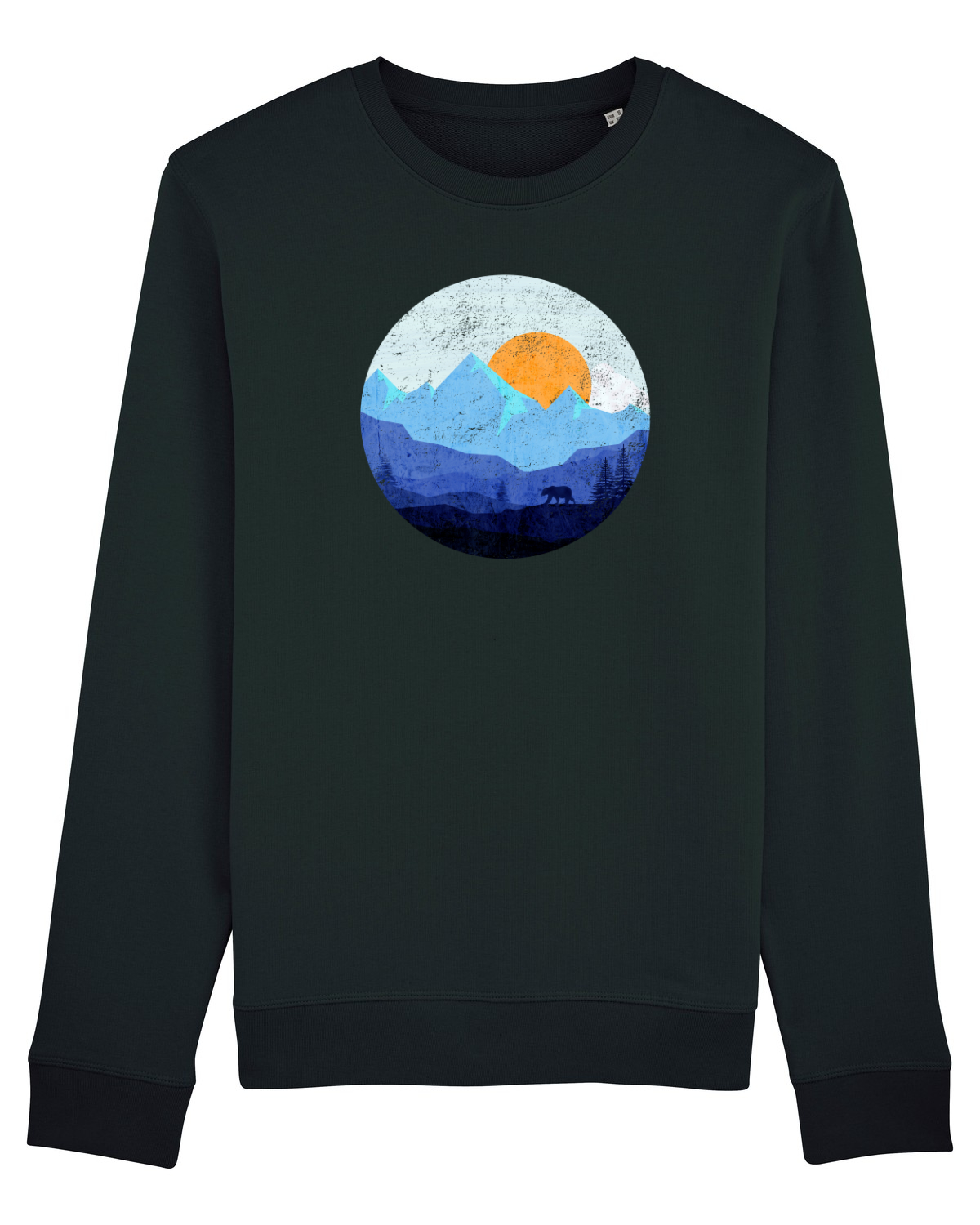 Bluză mânecă lungă Unisex Rise Black