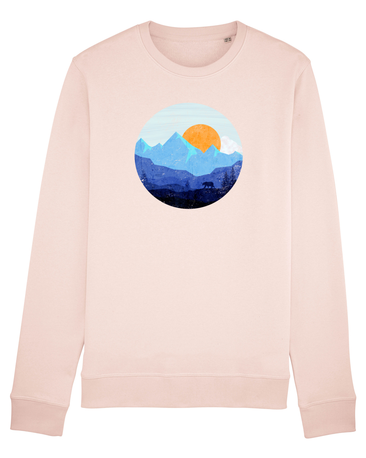 Bluză mânecă lungă Unisex Rise Candy Pink