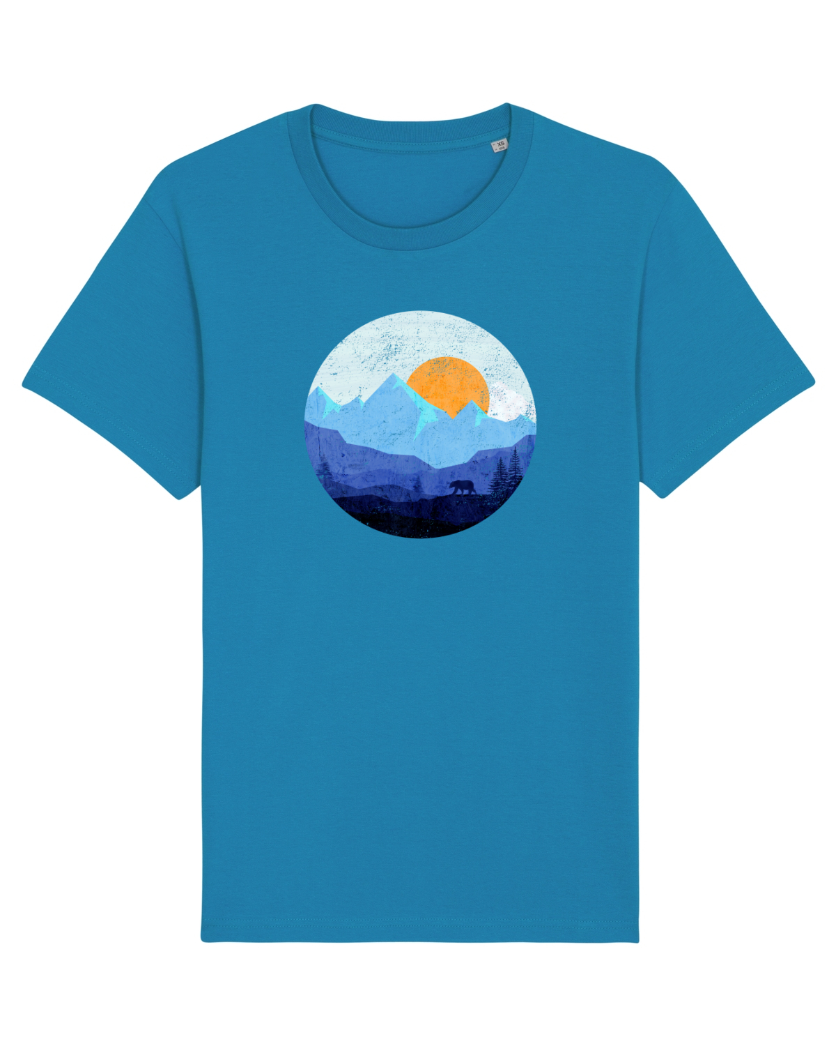 Tricou mânecă scurtă Unisex Rocker Azur