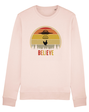 Retro Sunset Chicken Abduction Candy Pink
