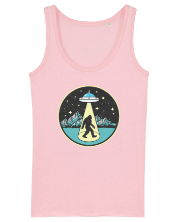 Bigfoot Alien Abduction Cotton Pink