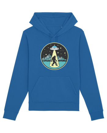 Bigfoot Alien Abduction Royal Blue