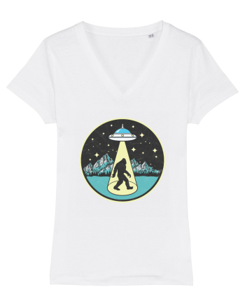 Bigfoot Alien Abduction White