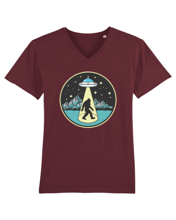 Bigfoot Alien Abduction Burgundy