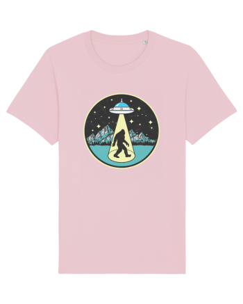 Bigfoot Alien Abduction Cotton Pink