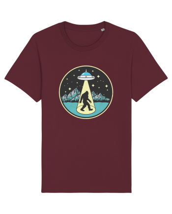 Bigfoot Alien Abduction Burgundy