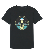 Bigfoot Alien Abduction Tricou mânecă scurtă guler larg Bărbat Skater
