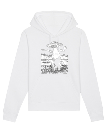 Bigfoot Alien Abduction Lockhness Monster White