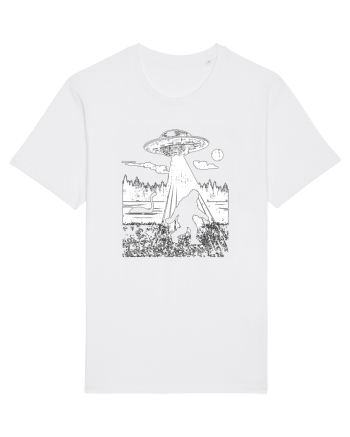 Bigfoot Alien Abduction Lockhness Monster White