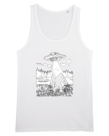 Bigfoot Alien Abduction Lockhness Monster White