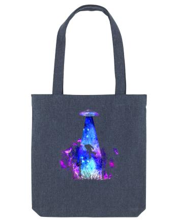Bigfoot Alien Abduction Midnight Blue