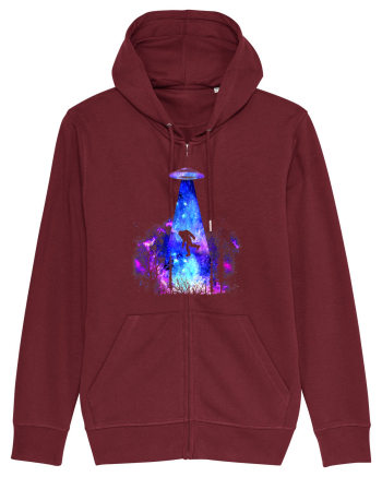 Bigfoot Alien Abduction Burgundy