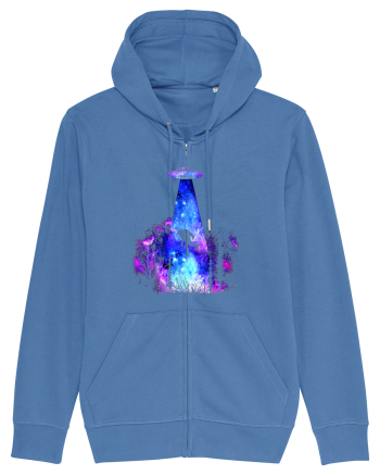 Bigfoot Alien Abduction Bright Blue