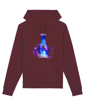 Bigfoot Alien Abduction Burgundy