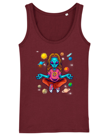  Alien Yoga Lover Burgundy