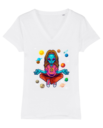  Alien Yoga Lover White