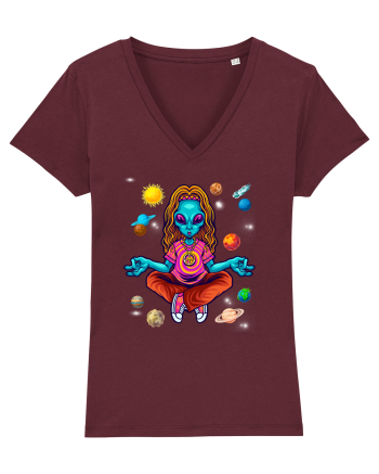  Alien Yoga Lover Burgundy