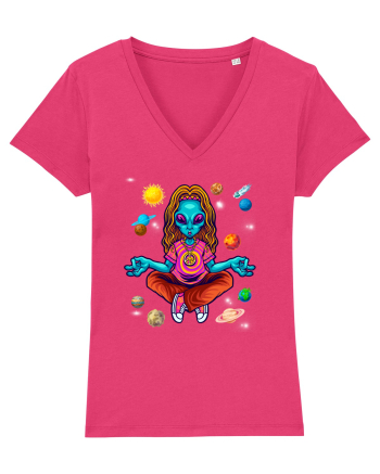  Alien Yoga Lover Raspberry