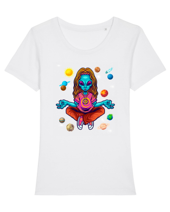  Alien Yoga Lover White