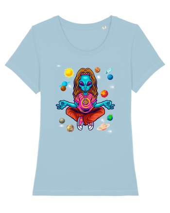  Alien Yoga Lover Sky Blue