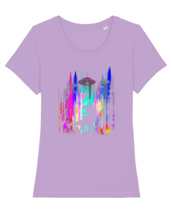 Alien T-Rex Abduction  Lavender Dawn