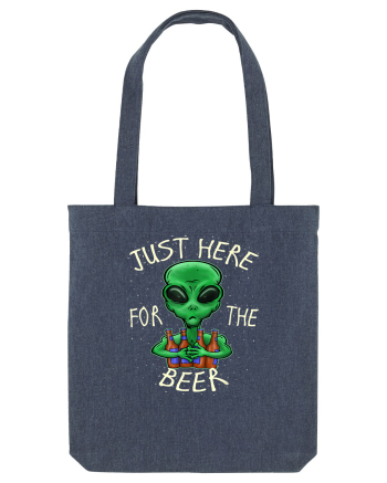Just Here For The Beer Alien Midnight Blue