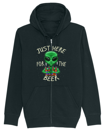 Just Here For The Beer Alien Black