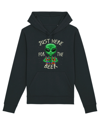 Just Here For The Beer Alien Black