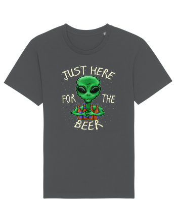 Just Here For The Beer Alien Anthracite