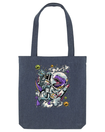 Dinosaur & Astronaut Midnight Blue