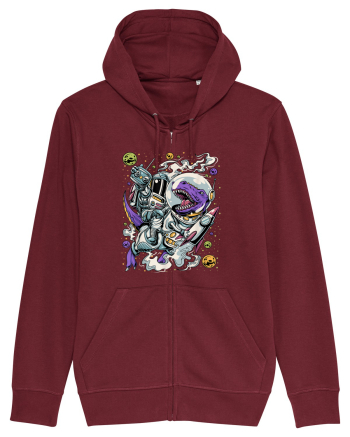 Dinosaur & Astronaut Burgundy