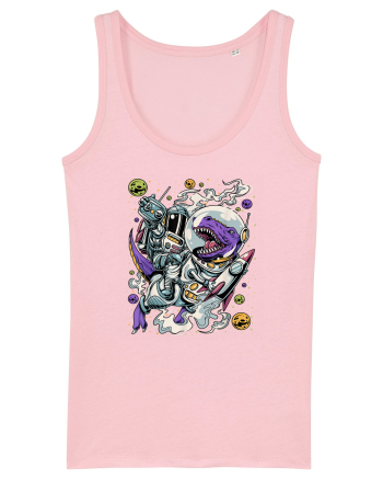 Dinosaur & Astronaut Cotton Pink