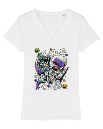 Dinosaur & Astronaut White