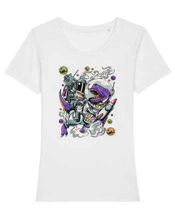 Dinosaur & Astronaut White