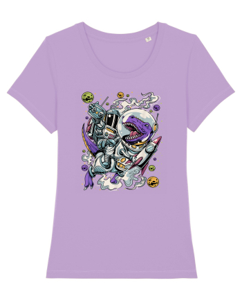 Dinosaur & Astronaut Lavender Dawn