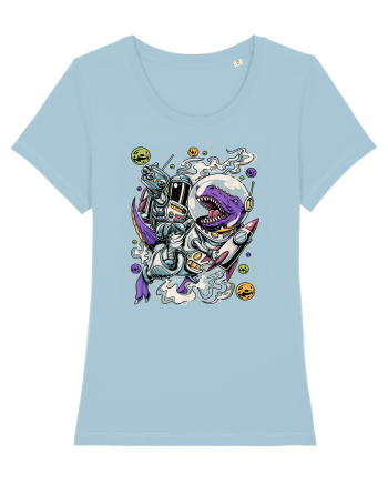 Dinosaur & Astronaut Sky Blue