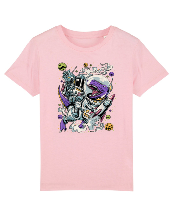 Dinosaur & Astronaut Cotton Pink